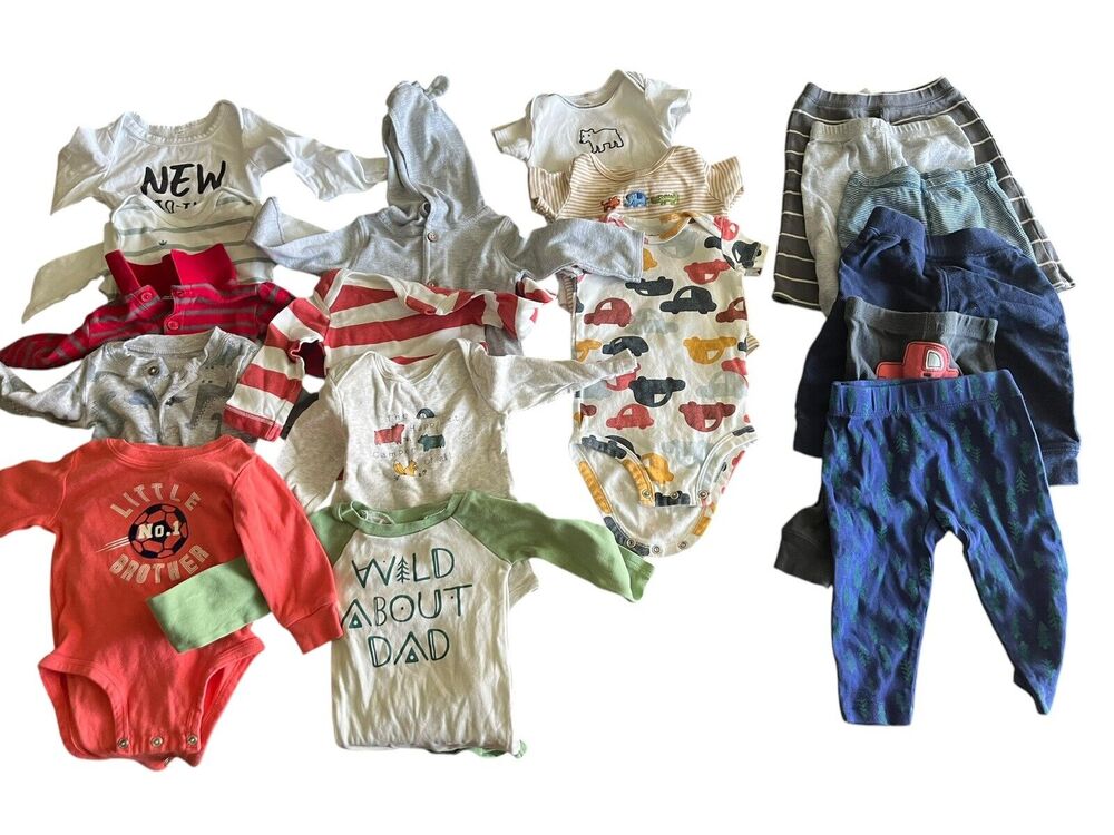 Baby Boy Clothes 6 Months Lot of 18 Mixed Pieces